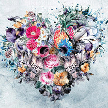 Load image into Gallery viewer, Love Skull Flower - Full Drill Diamond Painting