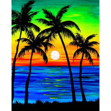 Load image into Gallery viewer, Beach Tree - Full Drill Diamond Painting