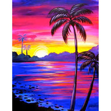 Load image into Gallery viewer, Beach Tree - Full Drill Diamond Painting