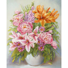 Load image into Gallery viewer, Flowers - Full Drill Diamond Painting