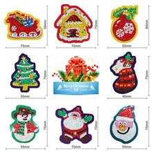 Load image into Gallery viewer, 8pcs Christmas DIY Keychain