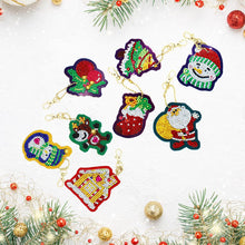Load image into Gallery viewer, 8pcs Christmas DIY Keychain