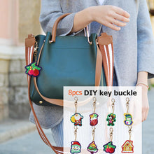 Load image into Gallery viewer, 8pcs Christmas DIY Keychain