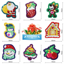 Load image into Gallery viewer, 8pcs Christmas DIY Keychain