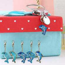 Load image into Gallery viewer, 5pcs Dolphin DIY Keychain