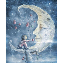 Load image into Gallery viewer, Moon Face - Full Drill Diamond Painting