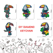 Load image into Gallery viewer, 5pcs Toucan DIY Keychain