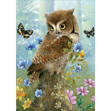 Load image into Gallery viewer, Flower Owl - Full Drill Diamond Painting