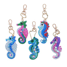 Load image into Gallery viewer, 5pcs Seahorse DIY Keychain