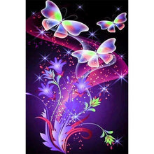Load image into Gallery viewer, Butterfly Flower - Full Drill Diamond Painting