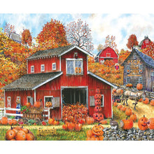 Load image into Gallery viewer, Pumpkin House - Full Drill Diamond Painting