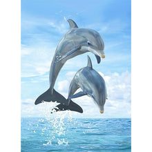 Load image into Gallery viewer, Dolphin - Full Drill Diamond Painting