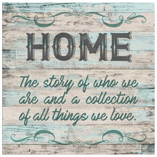 Load image into Gallery viewer, HOME The story of who we are and a collection of all things we love - Full Drill Diamond Painting