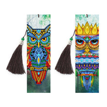 Load image into Gallery viewer, 2pcs Owl-DIY Diamond Painting Bookmark