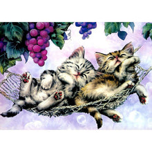 Load image into Gallery viewer, Sleeping Cat - Full Drill Diamond Painting