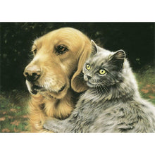 Load image into Gallery viewer, Cat Dog - Full Drill Diamond Painting
