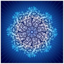 Load image into Gallery viewer, Blue Flower - Full Drill Diamond Painting - 40x40cm