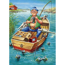 Load image into Gallery viewer, Fishing Man - Full Drill Diamond Painting