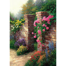 Load image into Gallery viewer, Flower Wall Gate - Full Drill Diamond Painting