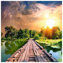 Load image into Gallery viewer, Village Bridge - Full Drill Diamond Painting