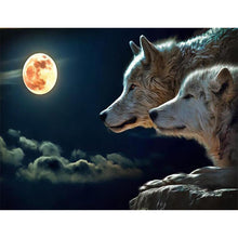 Load image into Gallery viewer, Night Wolves - Full Drill Diamond Painting