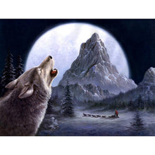 Load image into Gallery viewer, Howling Wolf - Full Drill Diamond Painting