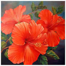 Load image into Gallery viewer, Red Flowers - Full Drill Diamond Painting
