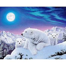 Load image into Gallery viewer, White Bear Family - Full Drill Diamond Painting