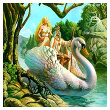 Load image into Gallery viewer, Swan BoatFull Diamond - Full Drill Diamond Painting