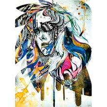 Load image into Gallery viewer, Color Portrait - Full Drill Diamond Painting