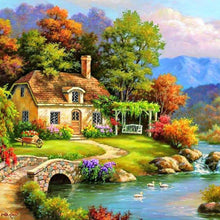 Load image into Gallery viewer, Relaxing Village-Full Drill Diamond Painting