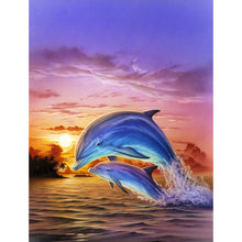 Load image into Gallery viewer, Dolphin - Full Drill Diamond Painting