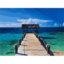 Load image into Gallery viewer, Seaside Plank Road - Full Drill Diamond Painting