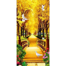 Load image into Gallery viewer, Autumn Path - Full Drill Diamond Painting - 85x45cm