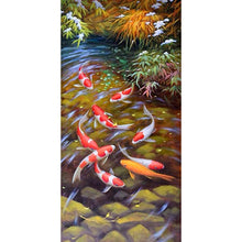 Load image into Gallery viewer, Lucky Fish Picture - Full Drill Diamond Painting - 45x85cm