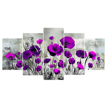 Load image into Gallery viewer, 5-pictures Flower - Full Drill Diamond Painting - 95x45cm
