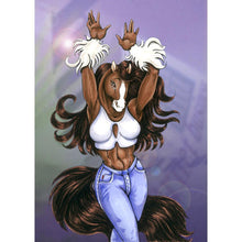 Load image into Gallery viewer, Horse Girl - Full Drill Diamond Painting