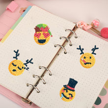 Load image into Gallery viewer, 8pcs-Emoticons-Diamond Painting Free Stickers