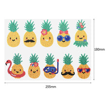 Load image into Gallery viewer, 10pcs-Pineapple-Diamond Painting Free Stickers
