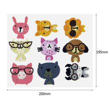 Load image into Gallery viewer, 9pcs-Animal-Diamond Painting Free Stickers