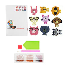 Load image into Gallery viewer, 9pcs-Animal-Diamond Painting Free Stickers