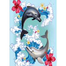 Load image into Gallery viewer, Dolphin - Full Drill Diamond Painting