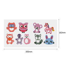 Load image into Gallery viewer, 9pcs-Animal-Diamond Painting Free Stickers