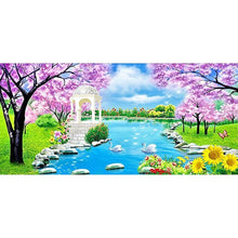 Load image into Gallery viewer, Swan Lake - Full Drill Diamond Painting - 100x50cm