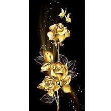 Load image into Gallery viewer, Gold Rose - Full Drill Diamond Painting - 45x85cm