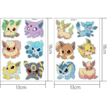 Load image into Gallery viewer, 2pcs Pokémon - 5d diy craft stickers