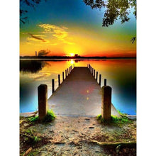 Load image into Gallery viewer, Sunset Bridge - Full Drill Diamond Painting