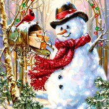 Load image into Gallery viewer, Christmas Snowman - Full Drill Diamond Painting