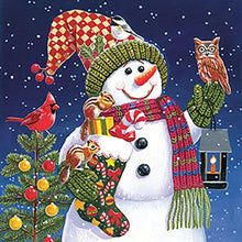 Load image into Gallery viewer, Christmas Snowman - Full Drill Diamond Painting