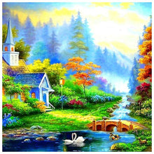 Load image into Gallery viewer, Countryside View - Full Drill Diamond Painting - 40x40cm